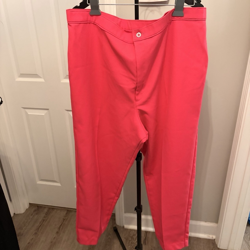 Vintage March 1980 Levi's Bend Over Pants Womens 30W Hot Pink High Rise Slacks